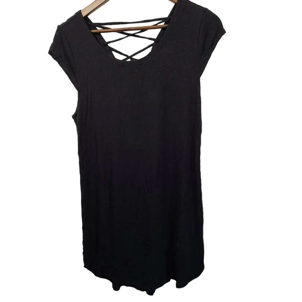 NWT Chaser Black Sleeveless Shift Dress Medium - Picture 1 of 5